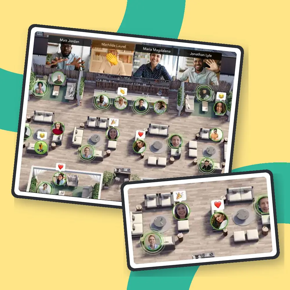 Operators visiting partner tables at a Tourpreneur virtual trade show